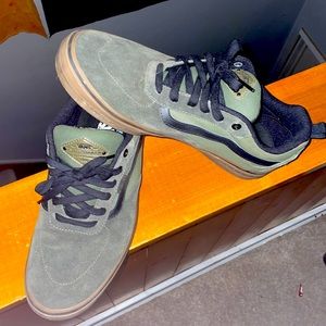 Vans, army green. Size 11.0